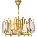 Avize Çarşısı Theon Gold Renkli, Taşlı, Sarkıt Avize, BS.7376-58-50 - Krom