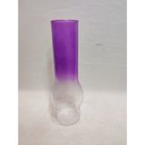 Avize Lamba Camı. Şeffaf - Lila Renkli. (Alt Çap: 7.00cm-h:25.00cm)