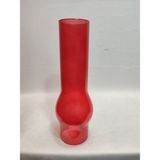 Avize Lamba Camı.Tam Kırmızı Renkli. (Alt Çap: 7.00cm-h:25.00cm)