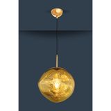 Avize Pazarı Loş Işıklı Cam Gold Modern Tavan Sarkıt Avize - Çok Renkli