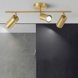 Avize Pazarı Rings Metal Modern 3 Lü Eskitme Kaplama LED Spot Avize Günışığı Ampullü - Çok Renkli