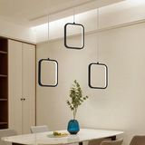 Avize Pazarı Symbol Sarkıt LED Avize 3X(30*30CM) - Çok Renkli