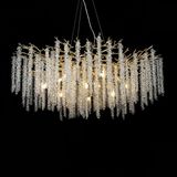 Avize Pazarı Wisteria Çiçek Kristal Avize - Çok Renkli