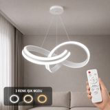 Avizego Arona LED Sarkıt Avize 3 Renk Kumandalı - Beyaz