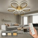 Avizego Niva LED Plafonyer Avize 3 Renk Kumandalı - Eskitme