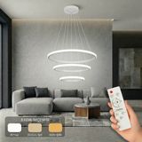 Avizego Rizon 3’lü LED Sarkıt Avize 3 Renk Kumandalı - Beyaz