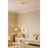 Avizemoda Dali Tekli Ledli Modern Lüks Sarkıt Avize (3 RENK LED; SARI-BEYAZ-GÜN IŞIĞI) - Gold - 1