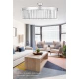 Avizemoda Desina 60'lık Kristal Taşlı Lüks Avize - (gümüş-yaldız) - 13