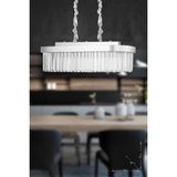 Avizemoda Desina 70x30'luk Kristal Taşlı Lüks Yemek Masası Üstü Avize - (gümüş-yaldız) - Gümüş Yaldız - 6