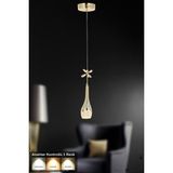 Avizemoda Lale Tekli Ledli Modern Lüks Sarkıt Avize (3 RENK LED; SARI - BEYAZ - GÜN İŞIĞI) - Gold - 1
