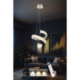 Avizemoda Milly Tekli Dimmer Kumandalı 3 Renk Ledli (Sarı-Beyaz-Gün Işığı) Modern Akrilik Avize -Krom - 2