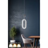 Avizemoda Sessi Tekli Ledli Modern Lüks Sarkıt Avize (3 RENK LED; SARI - BEYAZ - GÜN İŞIĞI) - Krom - 1 - Gold