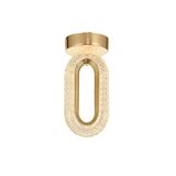 Avizemoda Sessi Tekli Plafonyer Ledli Modern Lüks Sarkıt Avize (3 Renk Led; Sarı-Beyaz-Gün ışığı) - GOLD
