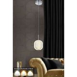 Avizemoda Torino Tekli Ledli Modern Lüks Sarkıt Avize (3 RENK LED; SARI - BEYAZ - GÜN İŞIĞI) - Krom - 1