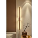 Avizen Lighting Project Modern Dekoratif Led Duvar Aplik Uzun Çubuk Led Tekli Eskitme 80 Cm Gün Işığı