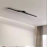 Avizen Lighting Project Modern Tavan Koridor Aydınlatması Çubuk LED Siyah Lineer Avize Armatür - Günışığı - 70 CM