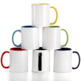 AVLA 6'lı Paket Porselen Süblimasyon Kupaları, 12oz Kulplu Boş İçme Bardakları, Kapuçino, Çay, Süt, Latte, Sıcak Kakao, Mikrodalga ve Bulaşık Makinesi için DIY Kaplı Seramik Kahve Kupası Setleri