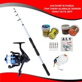 Avlivari Travel 270 cm 50-100 gr Olta Kamışı - Avlivari Ecco 3000 Spin Olta Makinası Tam Takım Kıyı Profesyonel Alabalık-Somon Olta Seti