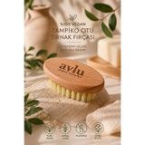 Avlu Doğal Ürünler %100 Vegan Tampiko Otu Tırnak Fırçası – Doğal Ahşap El ve Tırnak Temizleme Fırçası