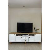 Avm 24 Life Tv Ünitesi %100 Mdf - Beyaz - Meşe