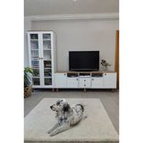 Avm 24 Life Tv Ünitesi ve Kitaplık Seti %100 Mdf - Beyaz - Meşe