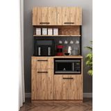 Avm Park Ervin Çok Amaçlı Dolabı Atlantik Çam Suntalam Malzeme 180 cm Yükseklik 90 cm Genişlik
