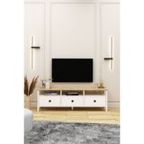 Avm Park Remy 150 cm Beyaz Sepet TV Ünitesi Suntalam Malzeme ile Modern Tasarım