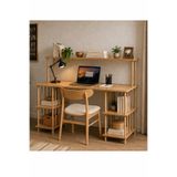 Avmpark Caren Raflı Çalışma Masası 130 cm Kitaplıklı Home Office Bilgisayar Masası