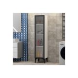Avmpark Mila Çok Amaçlı Dolap Tek Kapaklı Çerçeve Kapaklı Kitaplık Banyo Dolabı Beyaz