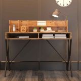 Avmpark Yanke Atlantik Çam Kitaplık+Çalışma Masası