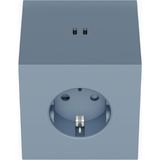 Avolt Square 2 Usb-C 30W Tasarım Priz Çoklayıcı - 1 Adet - Mavi