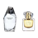 Avon 100 ml Perceive Erkek Parfüm ve 50 ml Today Kadın Parfüm EDP 2'li Set Hediyelik Odunsu Çiçeksi Koku