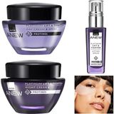 Avon Anew Platinum 4'lü Set Gündüz+Gece Kremi Serum + Silikon Göz Bandı