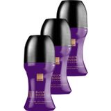 AVON Black Suede Charm Erkek Antiperspirant Roll-On Deodorant 50 Ml. Üçlü Paket
