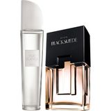 Avon Black Suede Erkek Parfüm ve Pur Blanca Kadın Parfüm Seti 125 ml Lüks Ambalaj