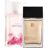 Avon Black Suede ve Soft Musk Parfüm Seti 125 ml EDT Hediyelik Tipi Şık Tasarım