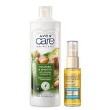 Avon Care Avokado Badem Şampuan Saç Kremi ve Argan Yağı Saç Serumu Paketi