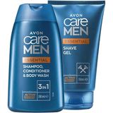 Avon Care Men Essentials Tıraş Jeli Ve 3 ü 1 Arada Şampuan,Bakım Kremi Ve Duş Jeli