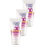 Avon Care Sun+ Shine Güneş Kremi SPF30 Tüm Cilt Tipleri İçin Matlaştırıcı 50 ml Üçlü Paket
