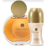 Avon Far Away EDP 50 ml + Roll On 2'li Set Hediyelik Parfüm Kadınlar İçin Şık Tasarım
