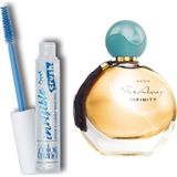 Avon Far Away Infinity Edp 50 ml Kadın Parfümü + Color Trend Invisible Crush Kaş ve Kirpik Maskarası