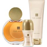 Avon Far Away Kadın Parfüm Seti - Egzotik Çiçeksi Koku (50 ml), Vücut Losyonu (125 ml) ve Roll-on (50 ml)