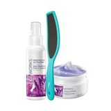 Avon Foot Works Lavanta Özlü Gece Ayak Kremi Ayak Spreyi ve Ayak Törpüsü Paketi