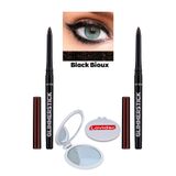 AVON Glimmerstick Asansörlü Göz Kalemi Pırıltılı - Black Bioux 2'li + Lovider Cep Aynası