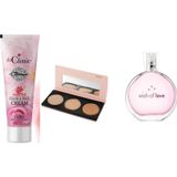 Avon Güllü El Ve Yüz Kremi 75 Ml Tüp + Dr Clinic Hıghlıghter + Wish Of Love Parfüm