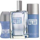 Avon Individual Blue Erkek Parfüm EDT 100 ml+ Deodorant 150 ml+ Roll On 50 ml + 100ml Musk