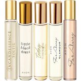 Avon Kadın Parfüm Seti 5×10 ml Çanta Boy EDP – Karışık Kokular, Kalıcı ve Günlük Kullanıma Uygun Hediyelik