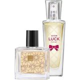 Avon Kadın Parfüm Seti Attraction & Luck EDP 2×30 ml Çiçeksi ve Meyveli Notalar Hediye Kutusu