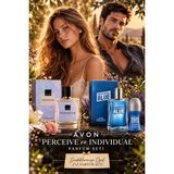 Avon Kadın ve Erkek Parfüm Seti Perceive Edp 30 ml - Individual Blue Edt 100 ml & Roll On 50 ml
