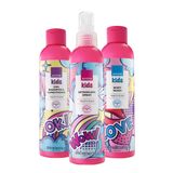 Avon Kids Meyve Kokulu Saç Kremi Şampuan Vücut Şampuanı ve Saç Açıcı Sprey Paketi